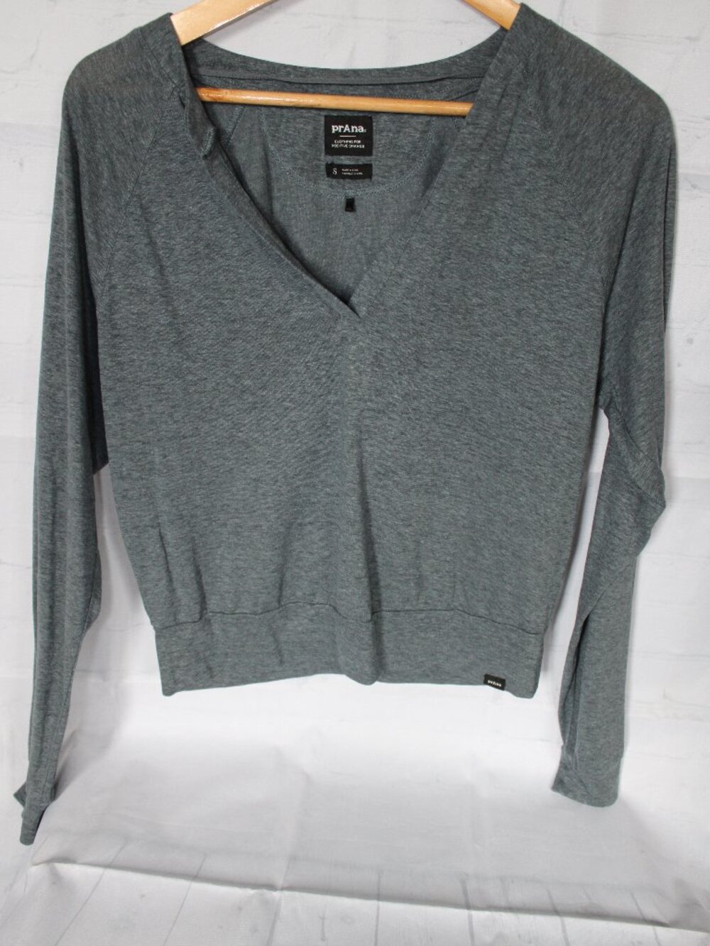 Women's Prana Cozy-Up Long-sleeve Top, in heather blue